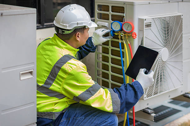 Professional Hvac Installation technician working in Columbiaville, MI
